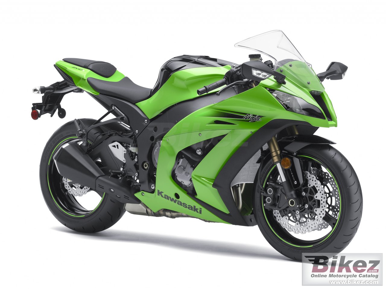 Big Kawasaki ninja zx -10r abs picture and wallpaper from Bikez.com